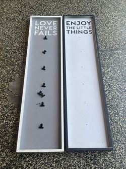 Set of 2 Ross Wall Decor Sign & Clip Photo Frames