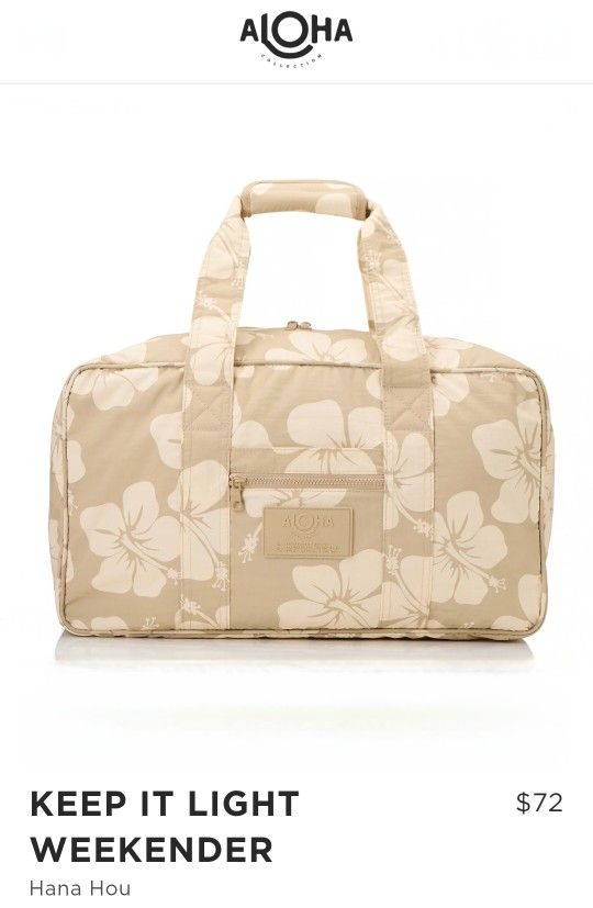 New w/tags! Aloha Collection Keep It Light Weekender Duffle