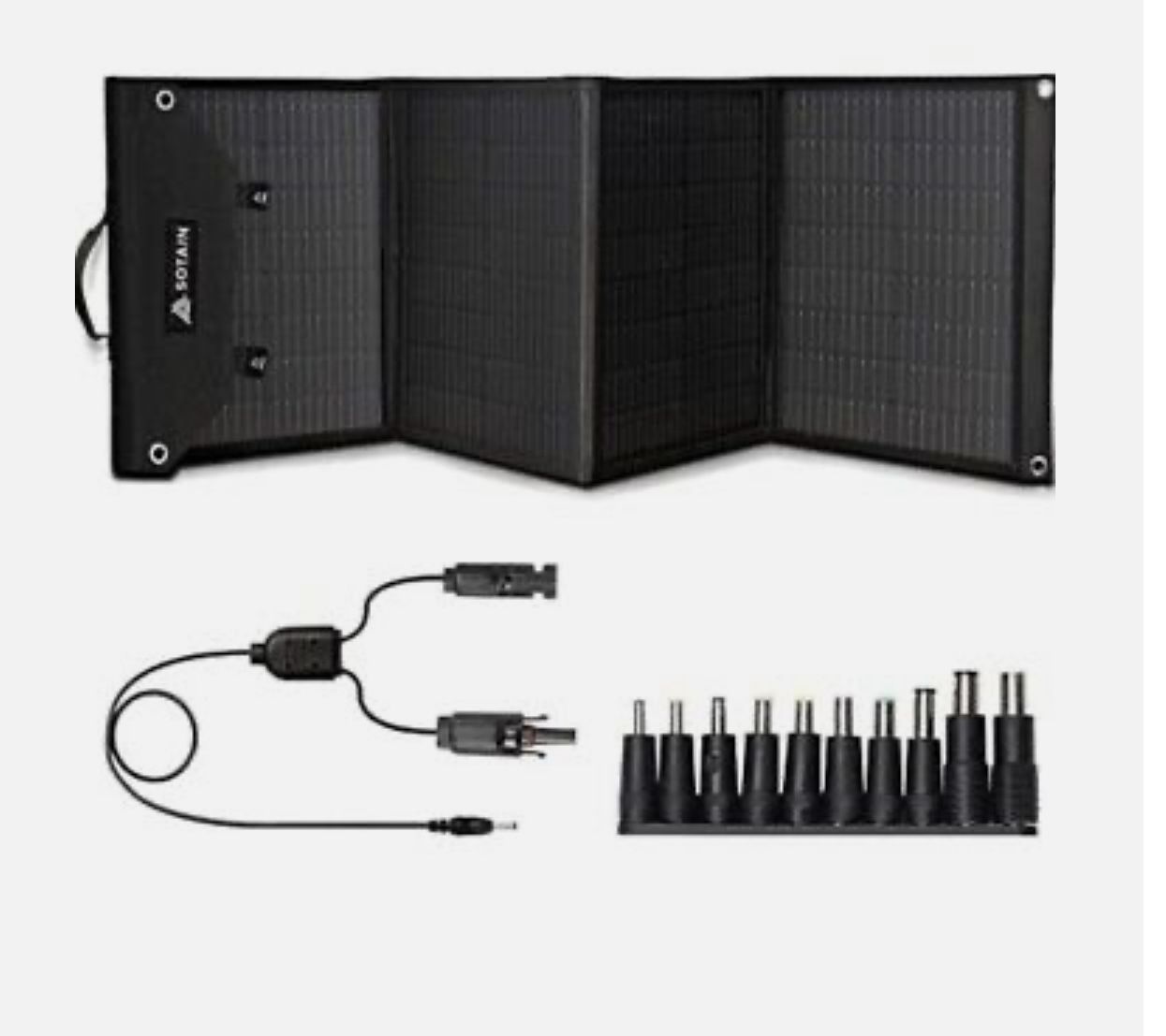 SOTAIN Portable Solar Panel for Solar Generator with Kickstand, 100W