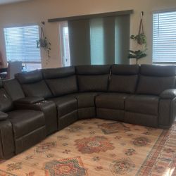 Power Reclining Sectional Sofa- 6 Piece 