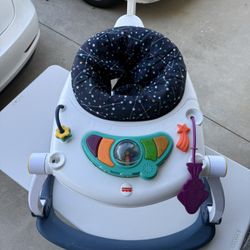 Baby Bouncer SpaceSaver Jumperoo Musical Activity Center with Lights Sounds & Developmental Toys