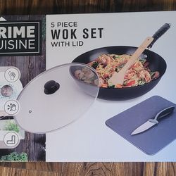 5 piece wok set