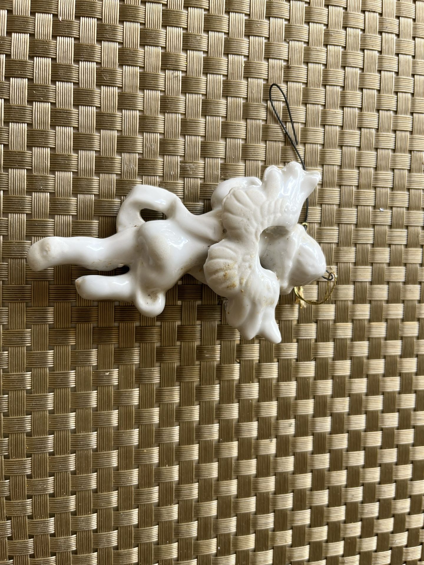 Pre - Owned 4 Inch Vintage Porcelain Cherub