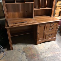Solid wood desk
