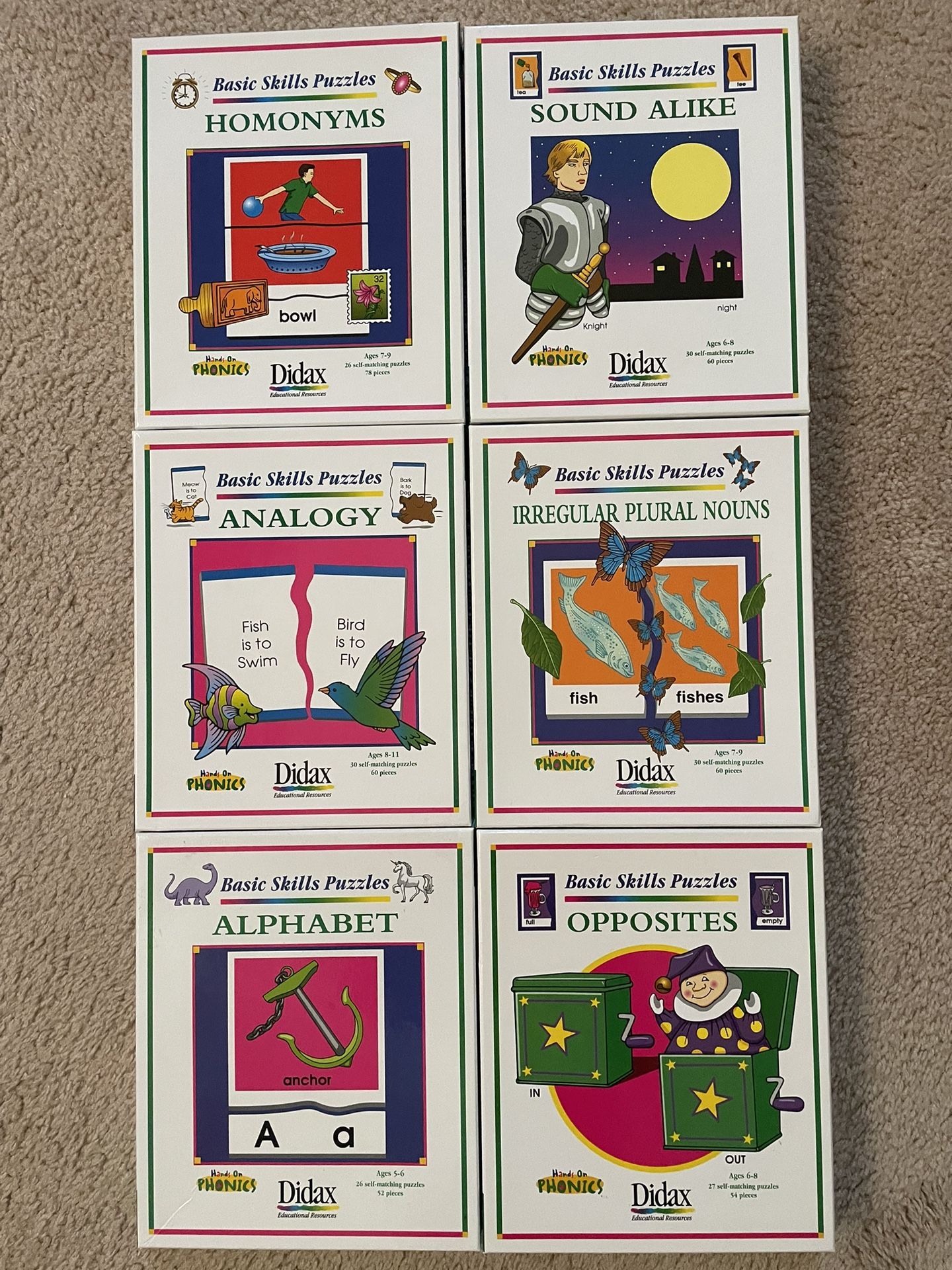 Reading Skills Puzzle Games