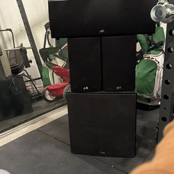 Polk Audio T15. Sub, Center And 2 Shelf