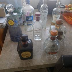 Empty Tequila Bottles