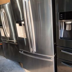 Kenmore Refrigerator French Door Stainless Steel Everything Works Good 
