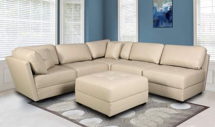 WE ARE OPEN! UNBEATABLE PRICE FOR COMFY NEW SECTIONAL SOFA AND OTTOMAN SET! SAME DAY DELIVERY!