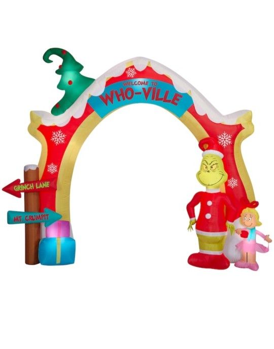 9.5ft Who-ville Christmas Archway Inflatable