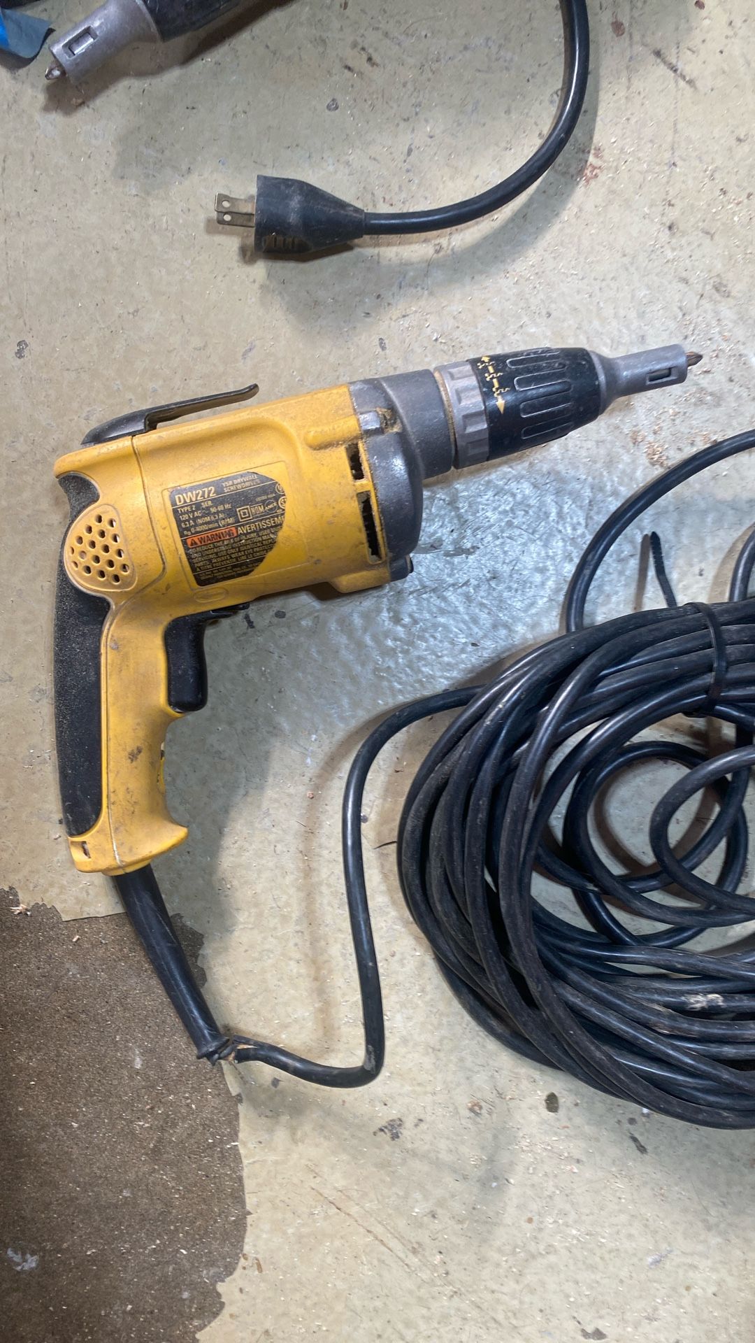 Dewalt screw gun with long cord.