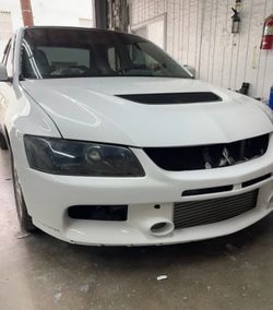 OEM Mitsubishi Lancer Evolution VIII 03 HID Stanley Smoked Headlight Set