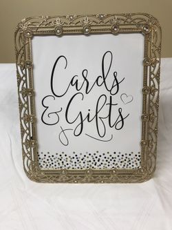 Wedding Cards & Gifts Gold Frame