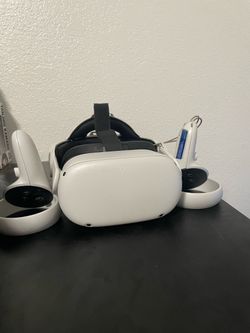 Meta Quest 2 VR Headset with Controllers with custom head strap