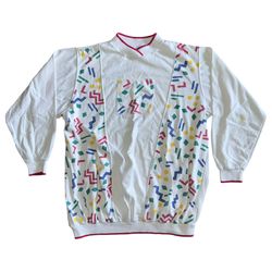 Vintage Honors Maternity Multicolor Sweatshirt Long Sleeve Womens Size Medium