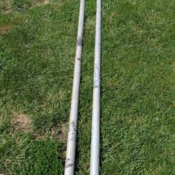 (2) 2"OD X 1 3/4"ID X 12' LONG ALUMINUM POLES $30 EACH