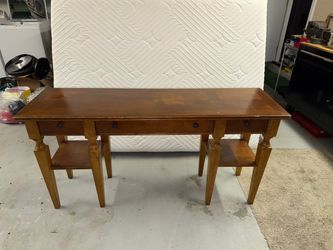 Solid Wooden entryway runner table