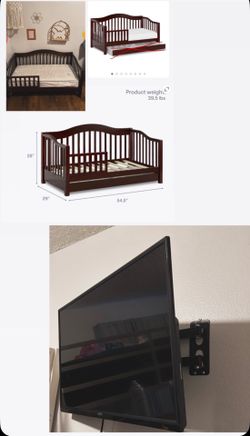 Free smart tv + toddler bed (must take both)