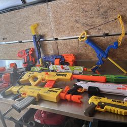 Collection Of Nerf Guns 
