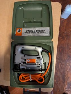 Black & Decker 2-Speed Corded Jigsaw w/ Case & Blade