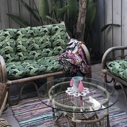Vintage Rattan Loveseats