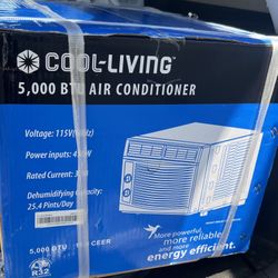 Cool Living 5000 BTU Air Conditioner New In Box