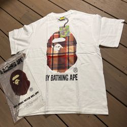 A Bathing Ape BAPE Plaid size M