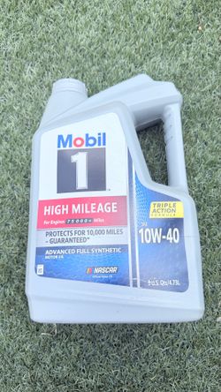 Mobil 1 motor oil  Synthetic 10W-40