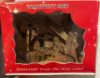Nativity set , get ready for Christmas