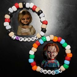 Bride Of Chucky: Chucky X Tiffany Matching Bracelet Set (Handmade)