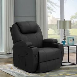 Black Massage Recliner Chair
