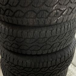 Set of Goodyear Wrangler Territory AT 255/65R18 Tires
