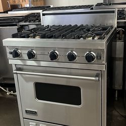 Viking 30”Wide Gas Range Stove In Stainless Steel 4Burners 