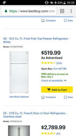 GE refrigerator excellent condition