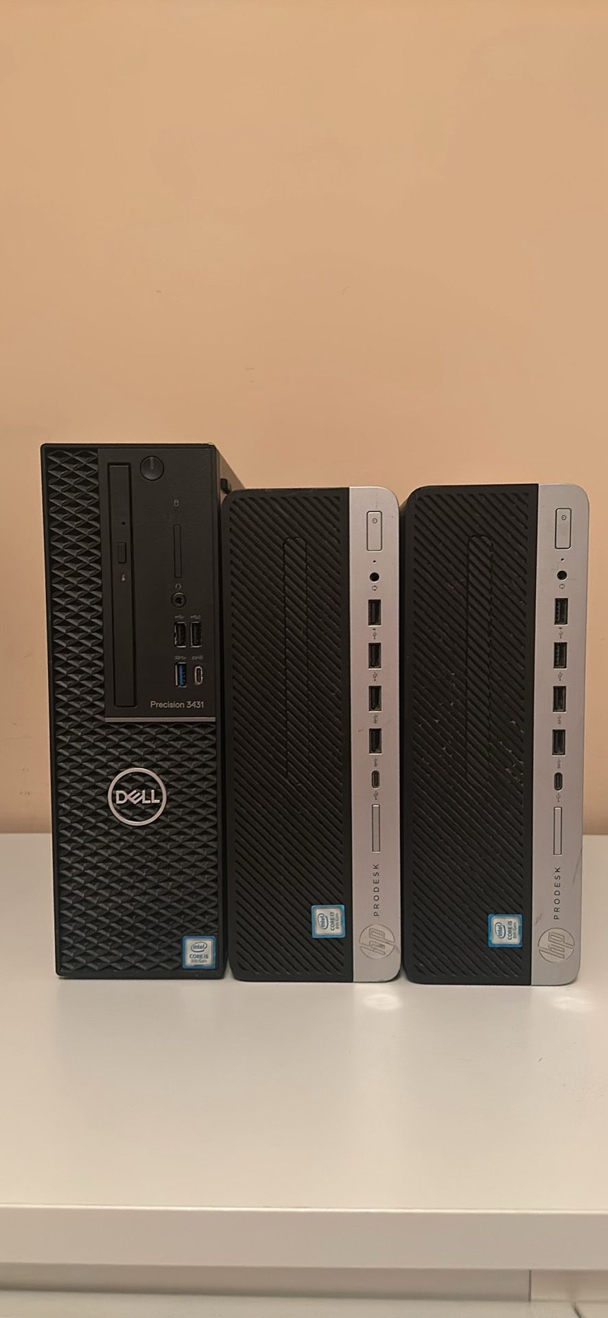 Lot of 3 Hp,Dell Desktop