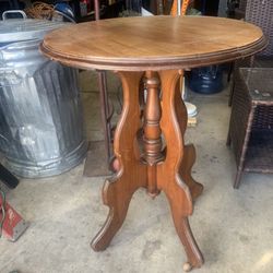 Wood Side Table 