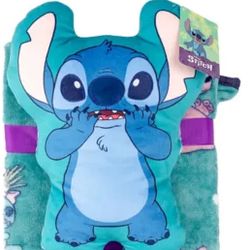 Stitch Flat Plush & Throw Blanket Set