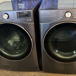 LG HE FRONT LOAD WASHER AND GAS DRYER SET
