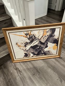 Gundam wall art luxury frame