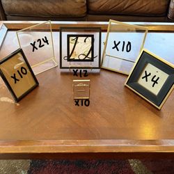 Lot of 77 Photo Frames Picture Frames Wedding Table Numbers