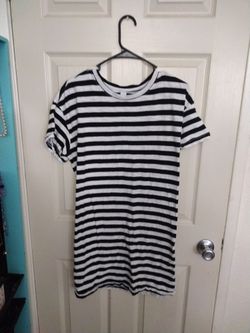 Striped Shirt, Long, Might Be A Dress
