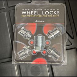 Genuine WHEEL LOCKS LOCK SET  FOR TOYOTA