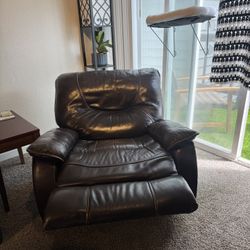 Brown Leather Recliner