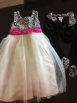 Girls size 8 dress with jacket