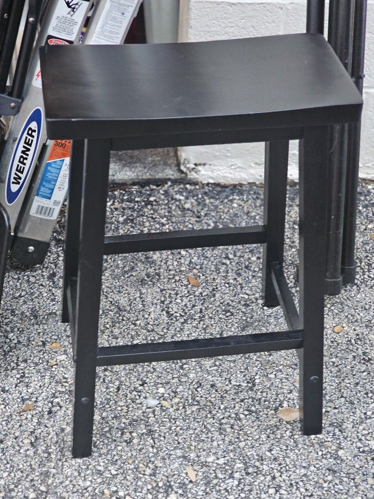 PAIR OF WOOD STOOLS ONLY 50.00