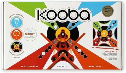 KOOBA Magnetic Dart Board Game Set – Flick Stick Target Game w/ Aeros for Family & Party Fun