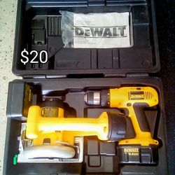 DeWalt 14.4 Volt Drill And Circular Saw