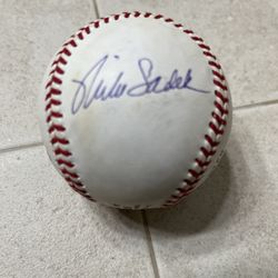 Mike Sadek Autographed Baseball 