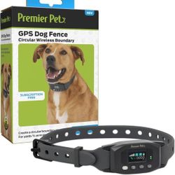 GPS Dog Fence Collar - Circular Wireless Boundary - Portable Wireless Dog Fence