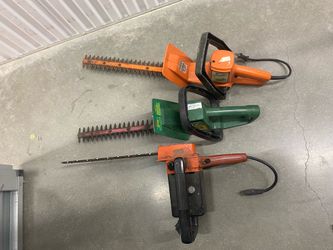 3 hedge trimmers